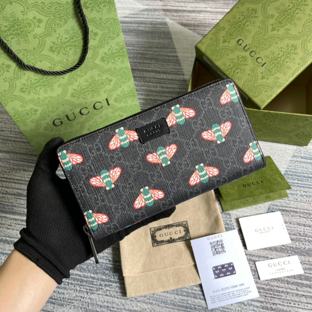Gucci Ophidia GG Zip Around Wallet 19cm