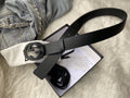 Gucci Belt With Double G Buckle Black