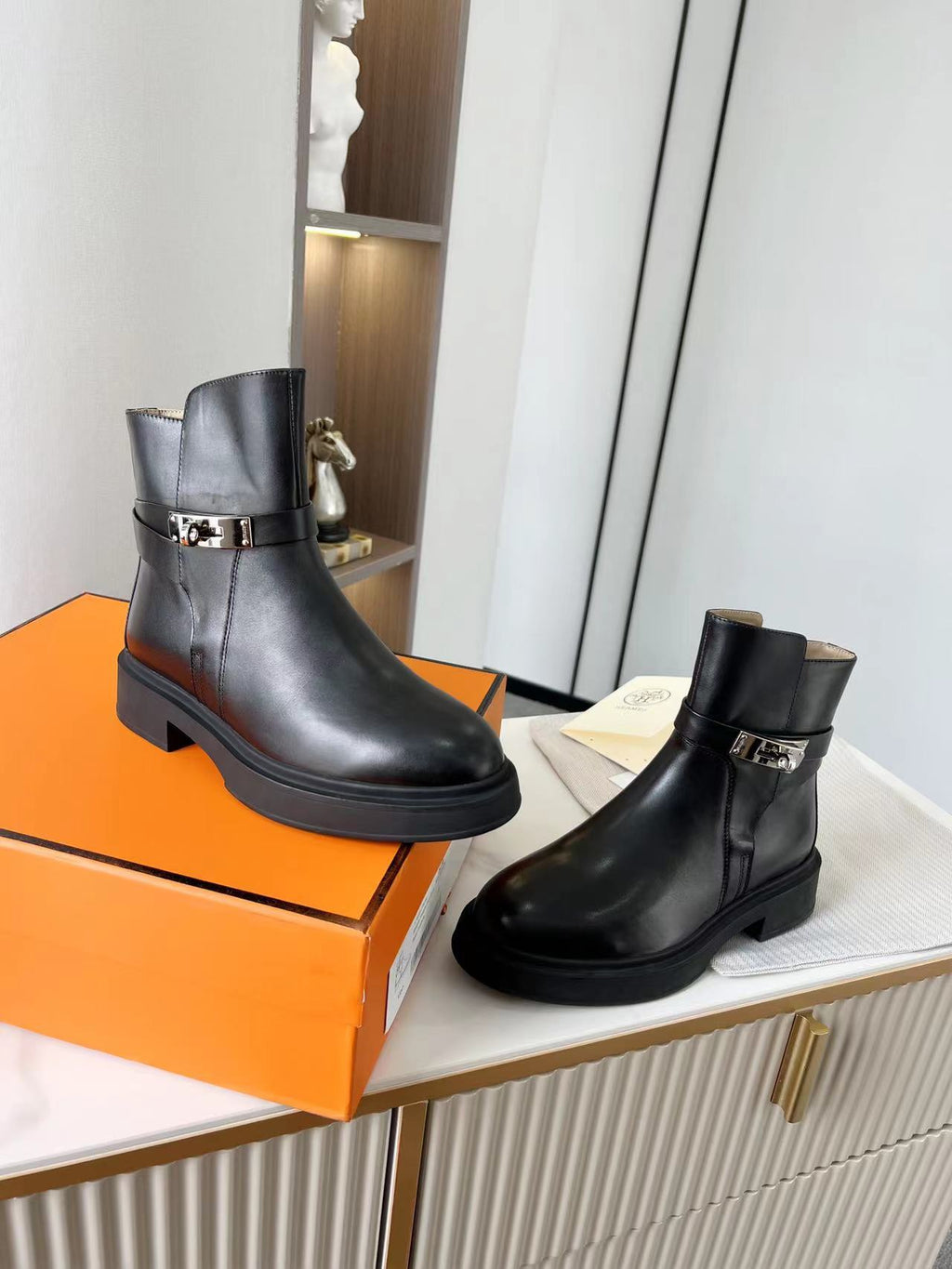 Hermes Neo Ankle Boot Black