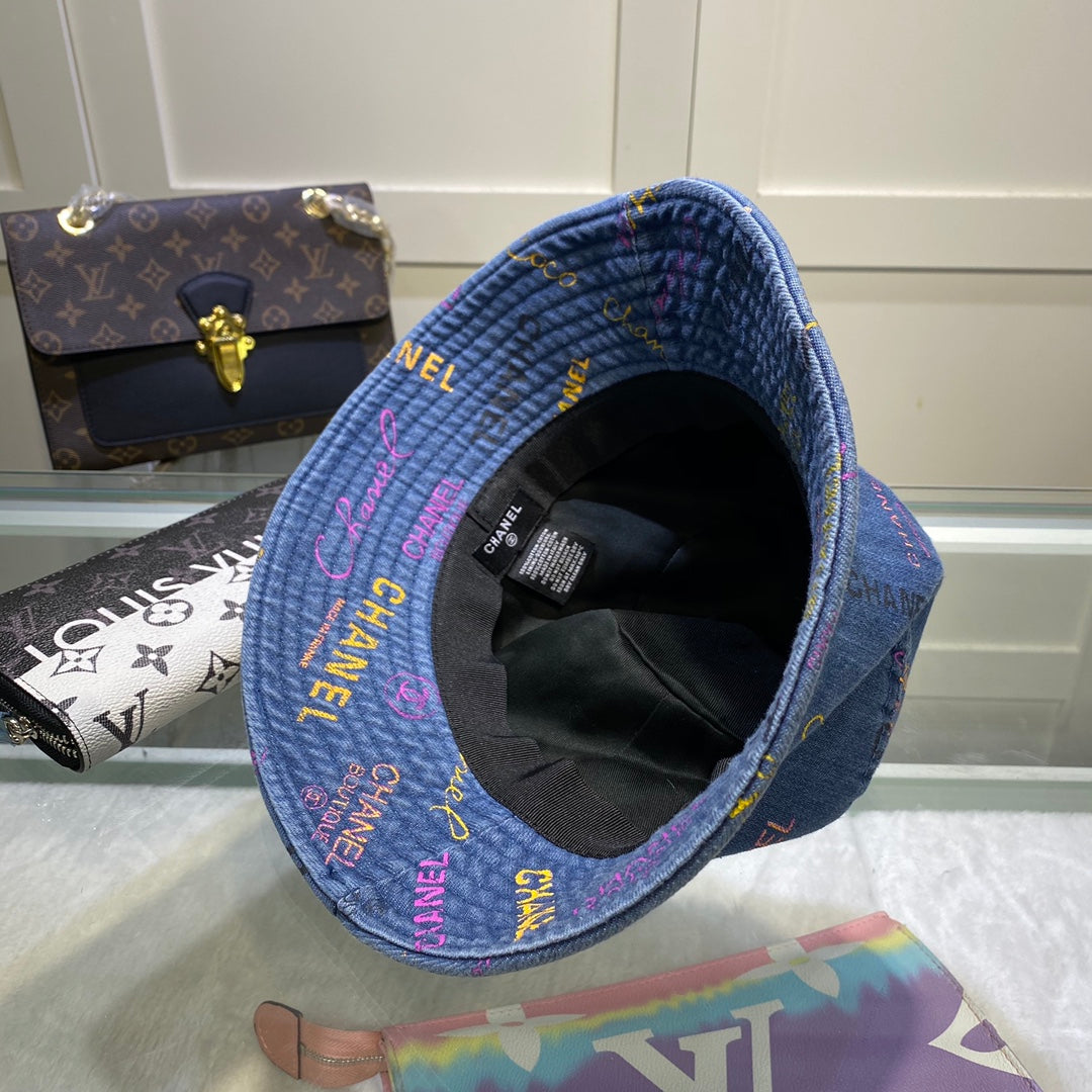 Chanel Cloche Blue Hat