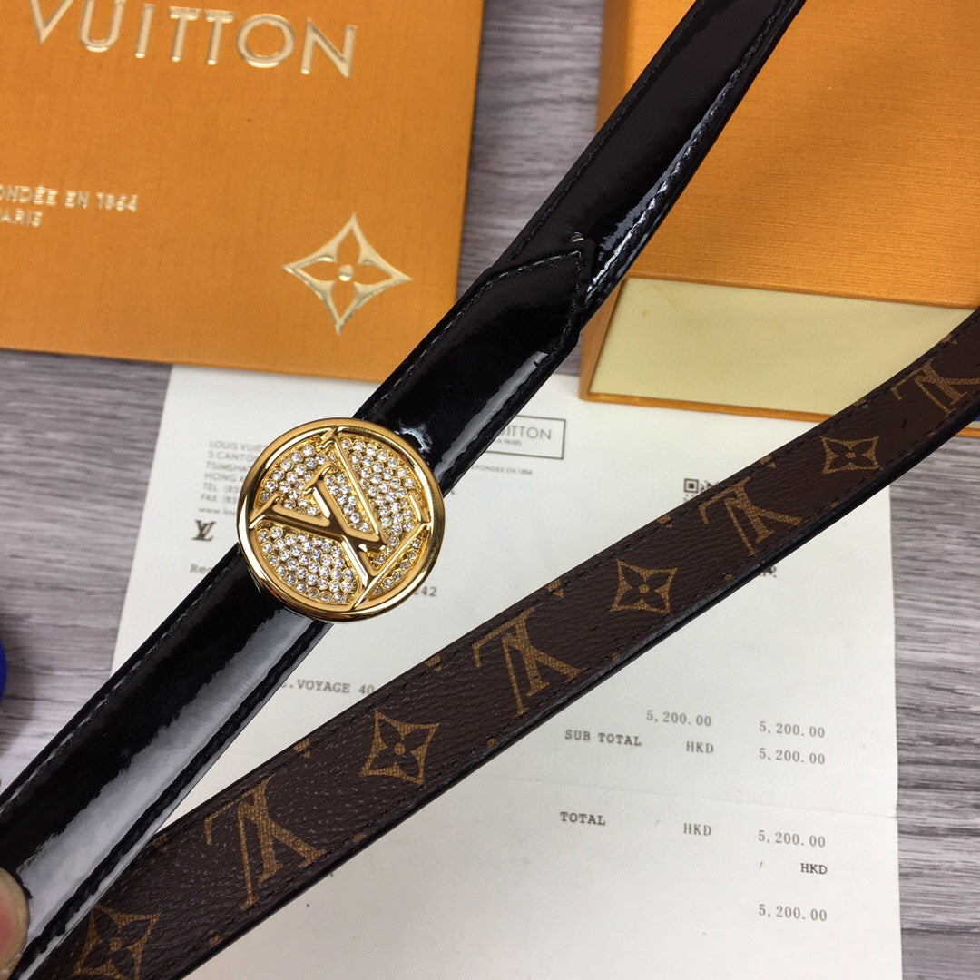 Louis Vuitton Cricle Reversible Belt Black