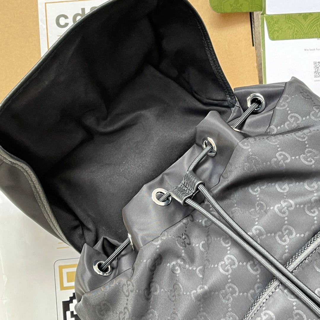 Gucci Backpack Fabric Black 38cm