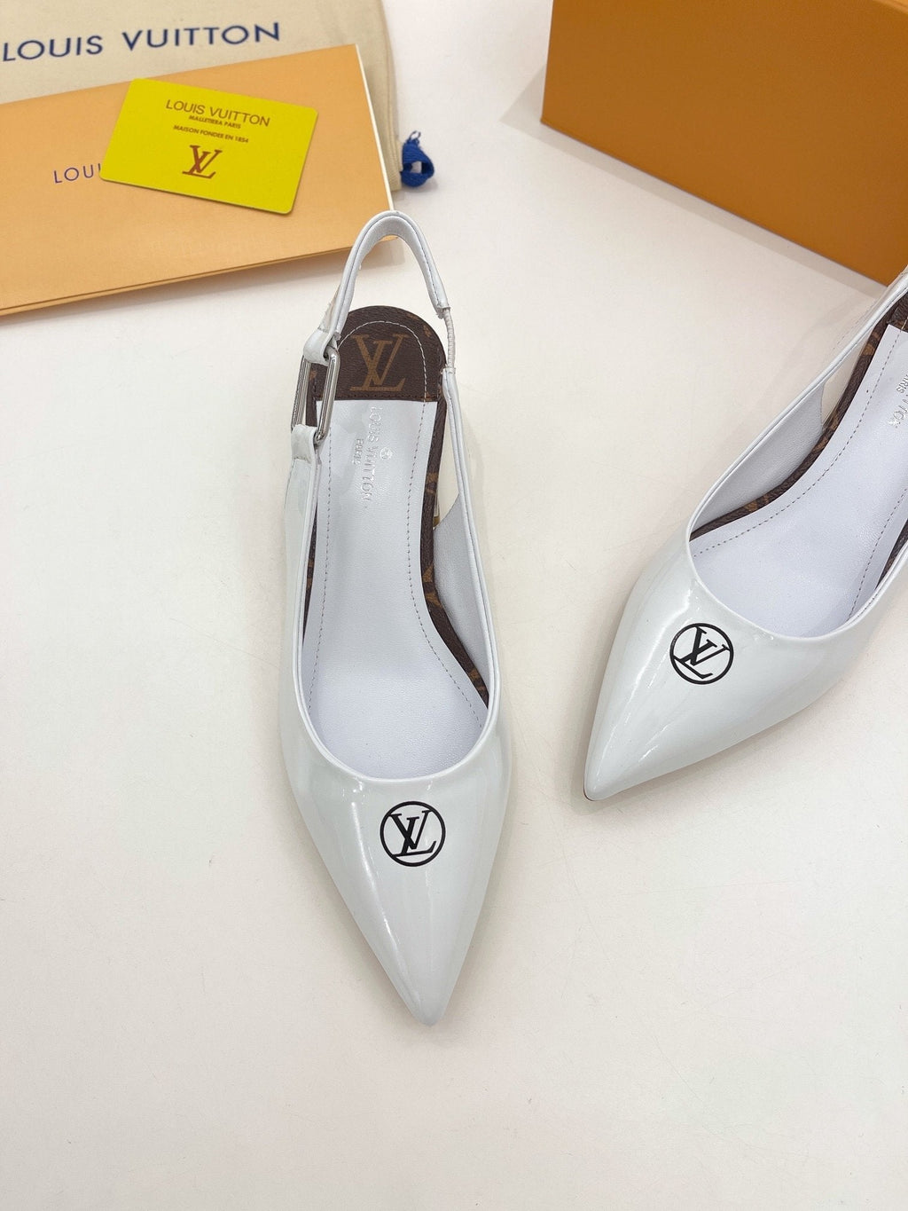 Louis Vuitton Magnetic Slingback Pump White