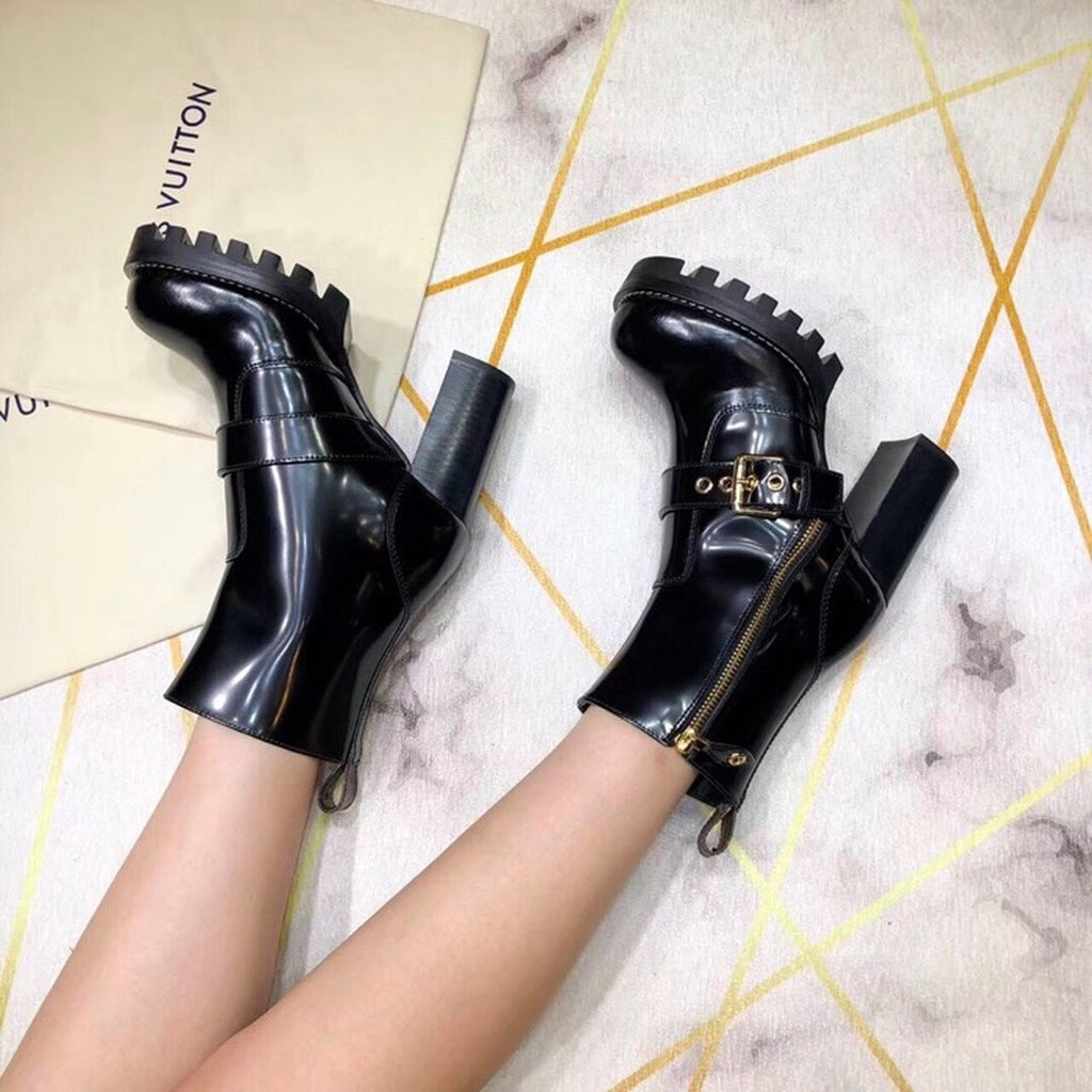 Louis Vuitton Star Trail Ankle Buckle Boot Calfskin Leather Fall/Winter Collection Black