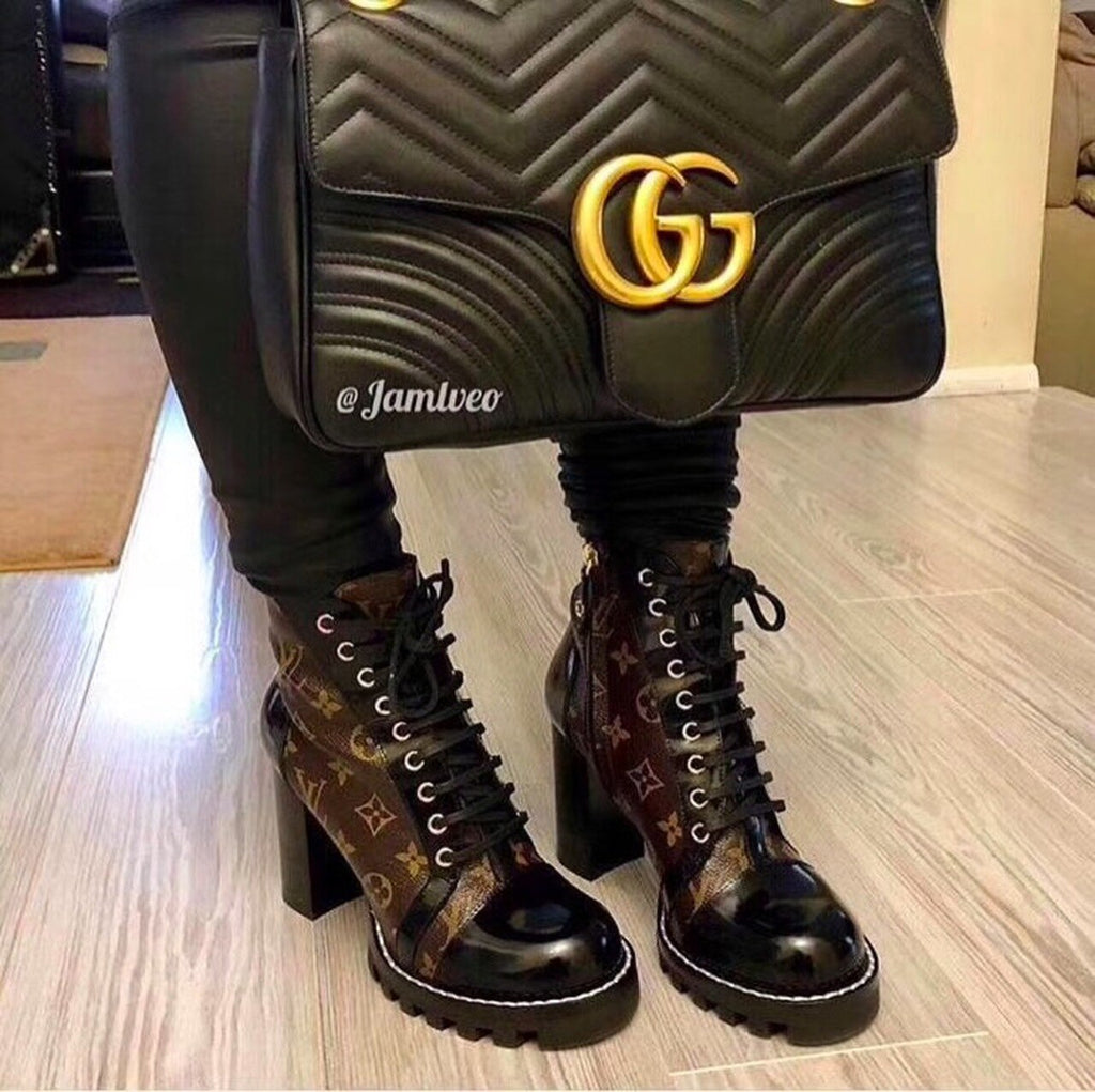 Louis Vuitton Star Trail Ankle Buckle Boot Calfskin Leather Fall/Winter Collection Black