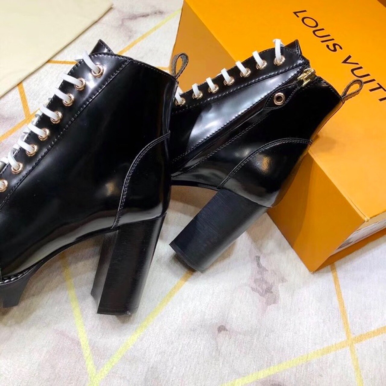 Louis Vuitton Star Trail Ankle Boot Calfskin Leather Fall/Winter Collection 1A2Y89 Black