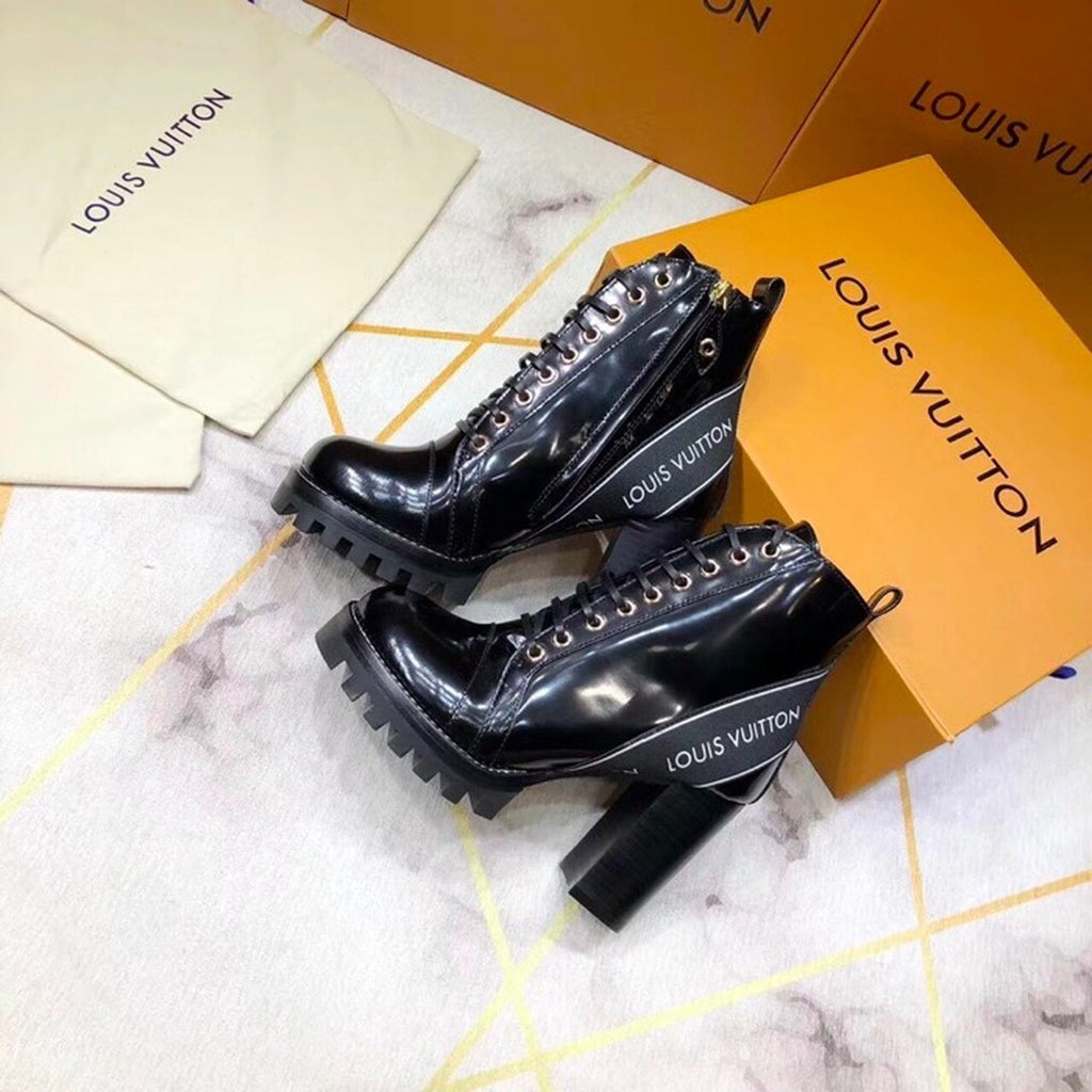 Louis Vuitton Star Trail Ankle Boot Calfskin Leather Fall/Winter 2018 Collection 1A3SX0 Black