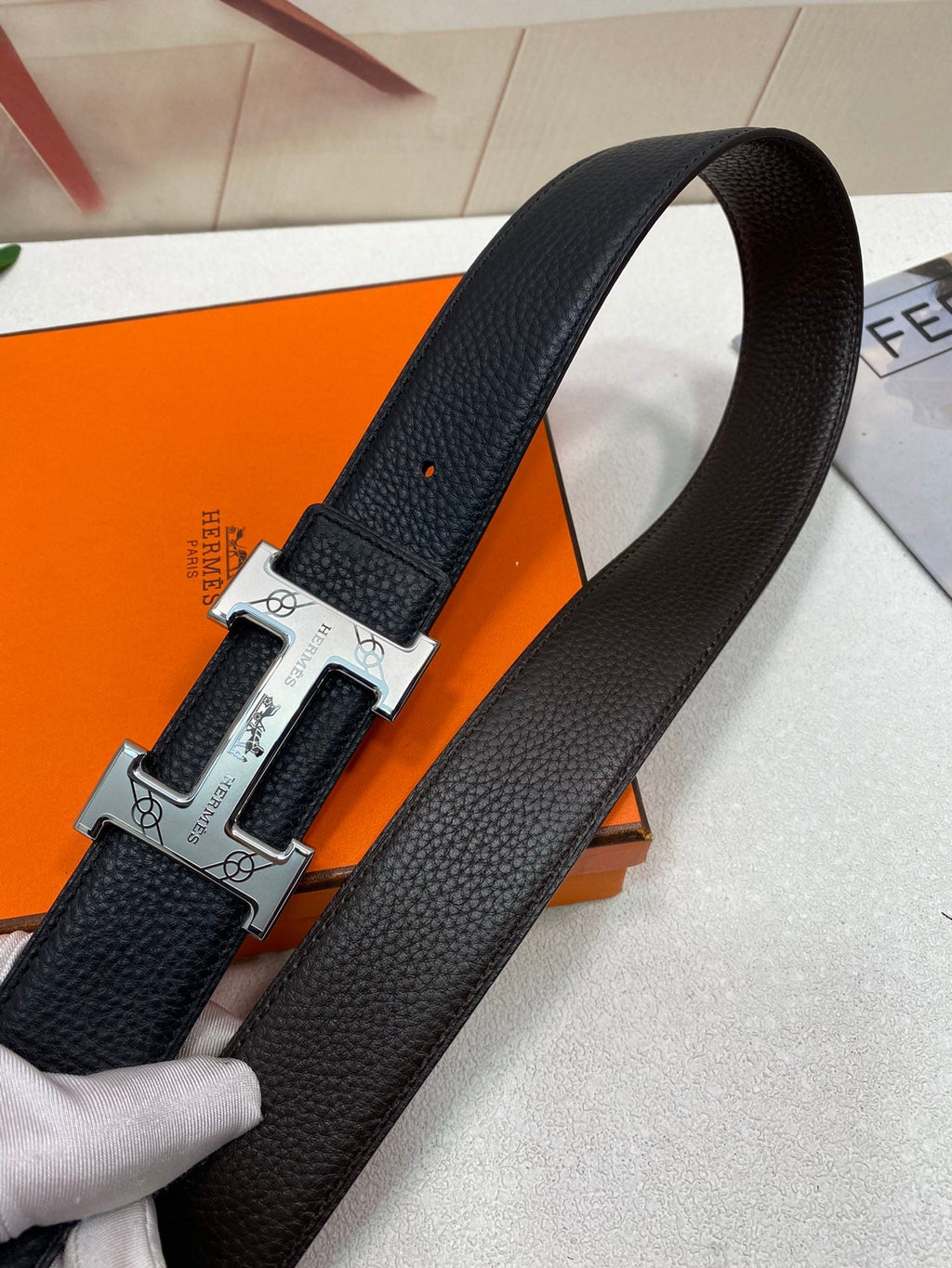 Hermes Quizz Touareg Belt Buckle Reversible