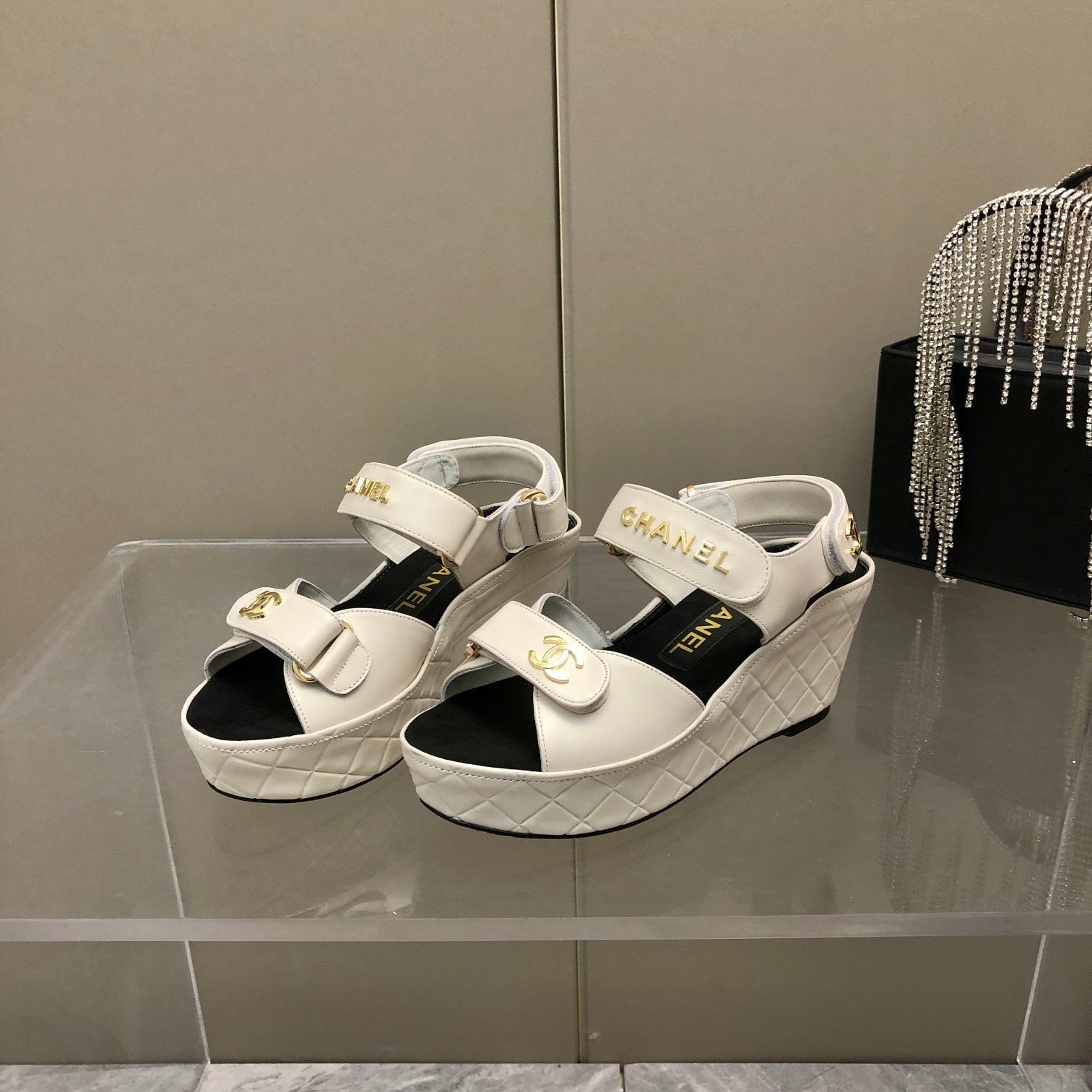 Chanel Sandals White