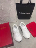 Valentino Garavani Bounce Runner Sneakers Calfskin Leather Fall/Winter 2018 Collection, White