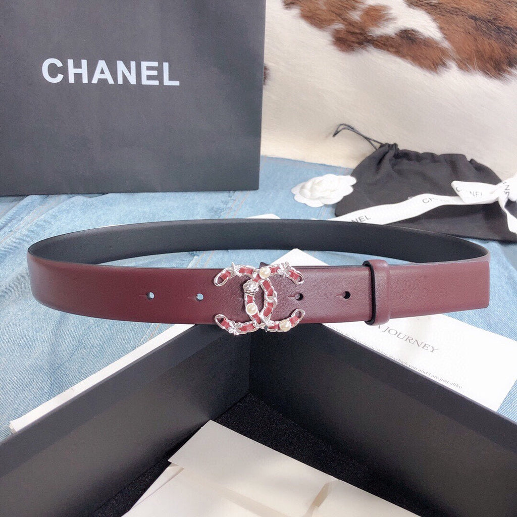 Chanel Belt With Double C Buckle