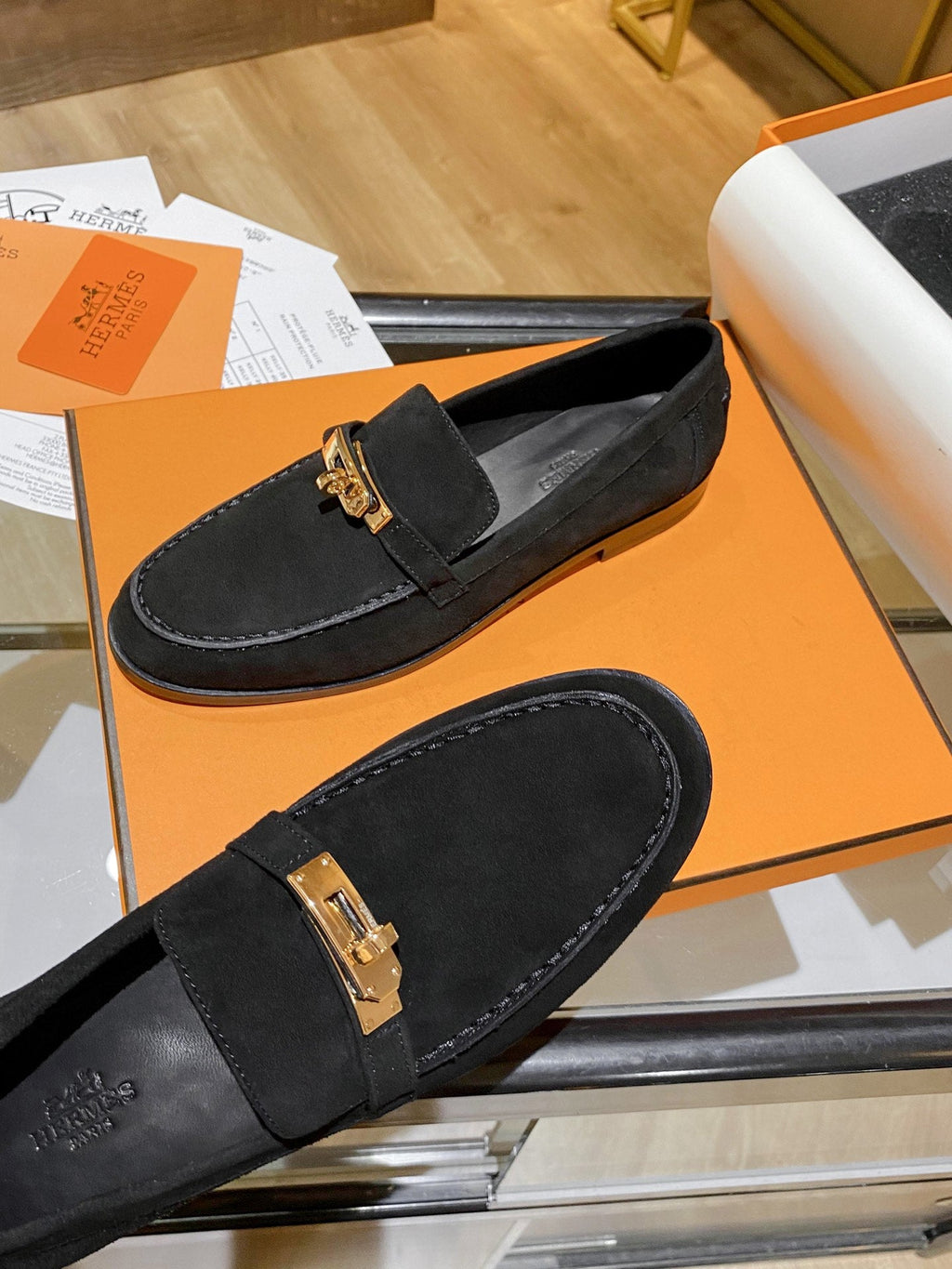 Hermes Destin Loafer Black