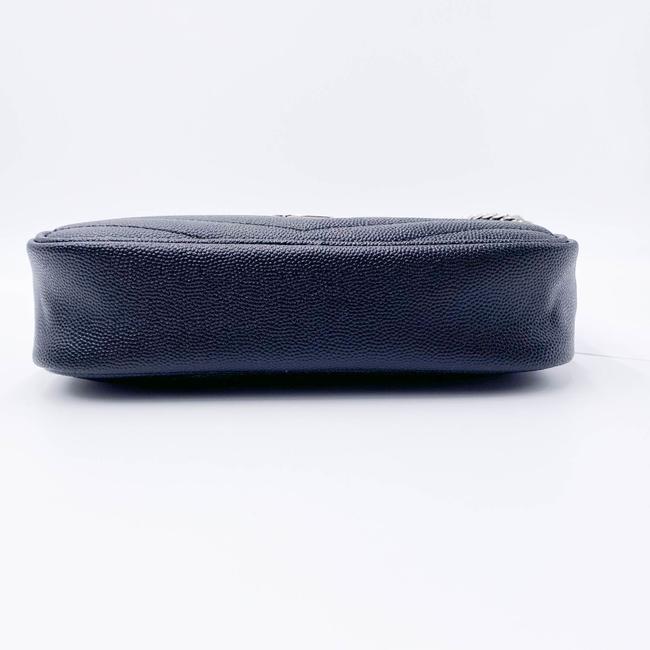 Saint Laurent Monogram Camera Lou Mini Quilted Black/Silver Black Leather Shoulder Bag