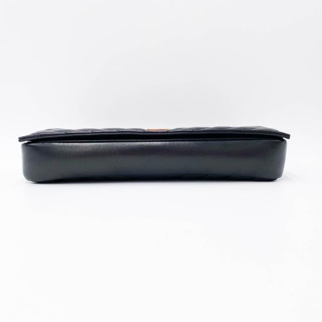 Saint Laurent Monogram Kate Shoulder 99 Quilted Baguette Black Leather Cross Body Bag