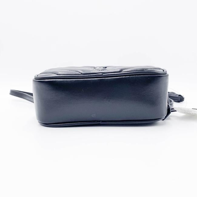 Saint Laurent Camera Belt Lou Monogram Noir Black Leather Messenger Bag