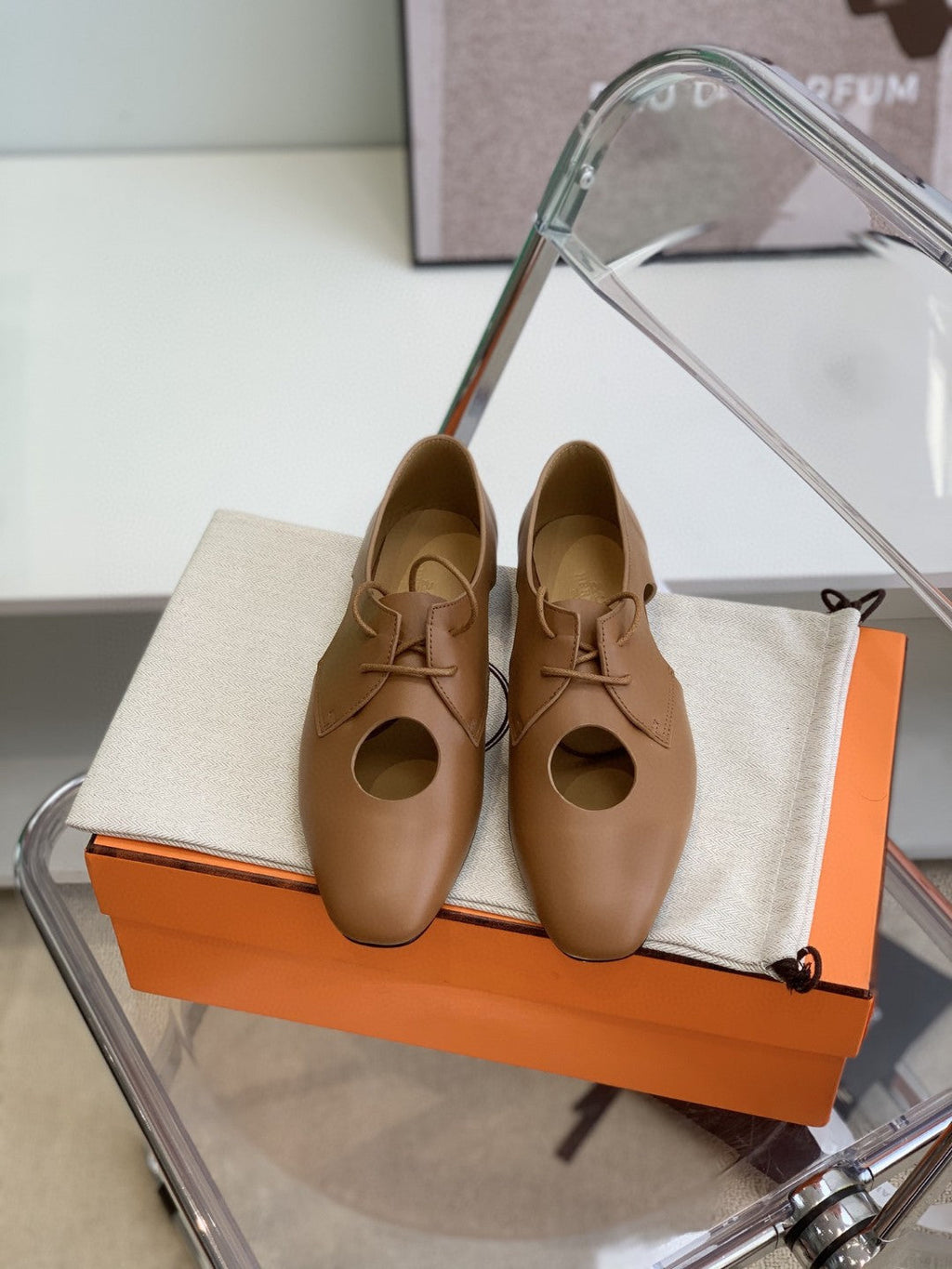 Hermes Electra 90 Sandal Brown