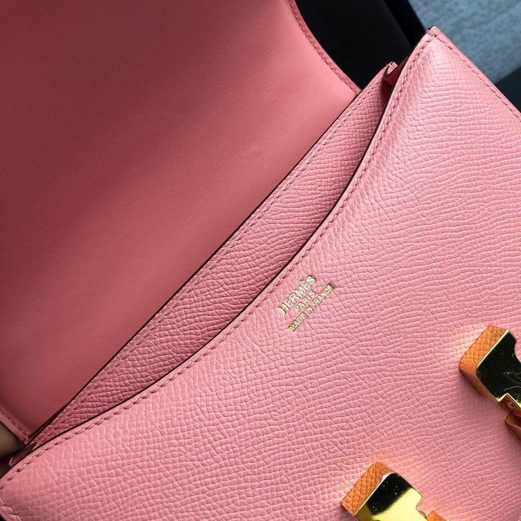 Hermes Constance Shoulder Bag 23cm Pink