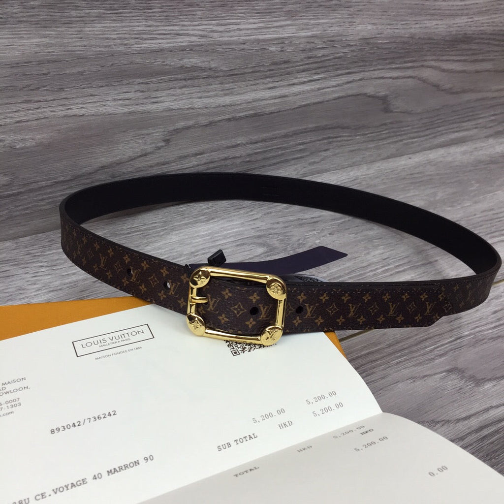 Louis Vuitton LV Malletier Belt Black