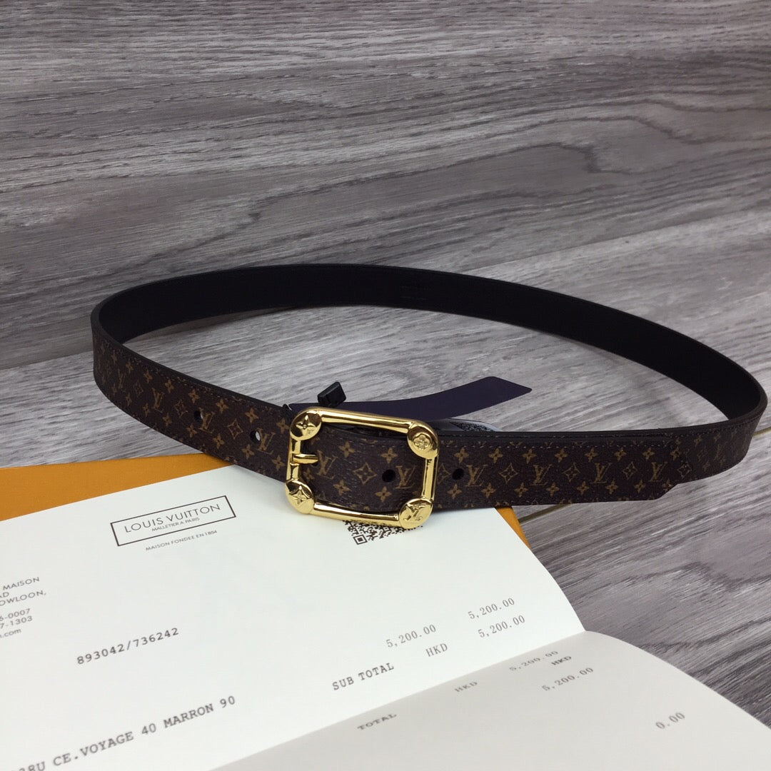 Louis Vuitton LV Malletier Belt Black