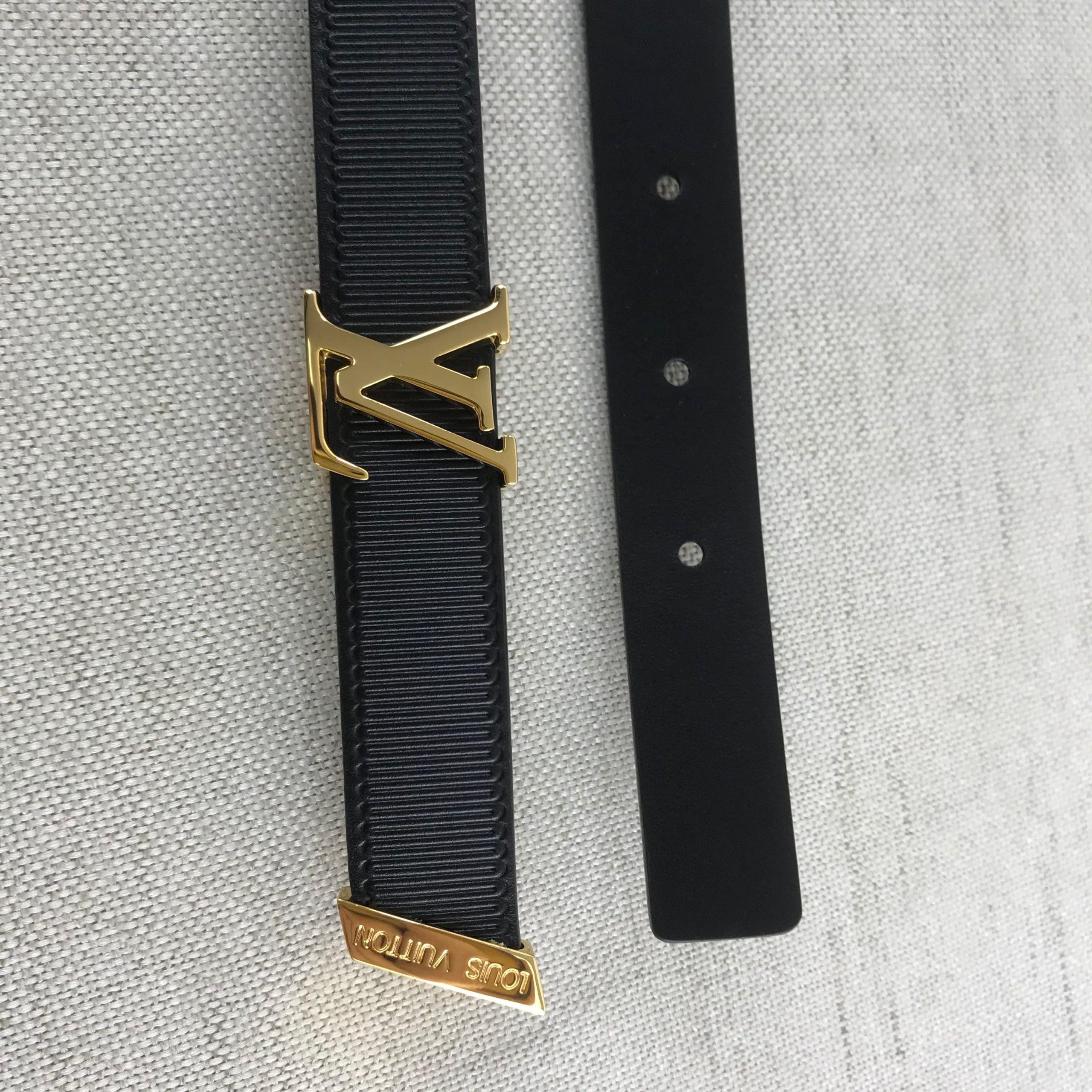 Louis Vuitton Initiales Belt Black