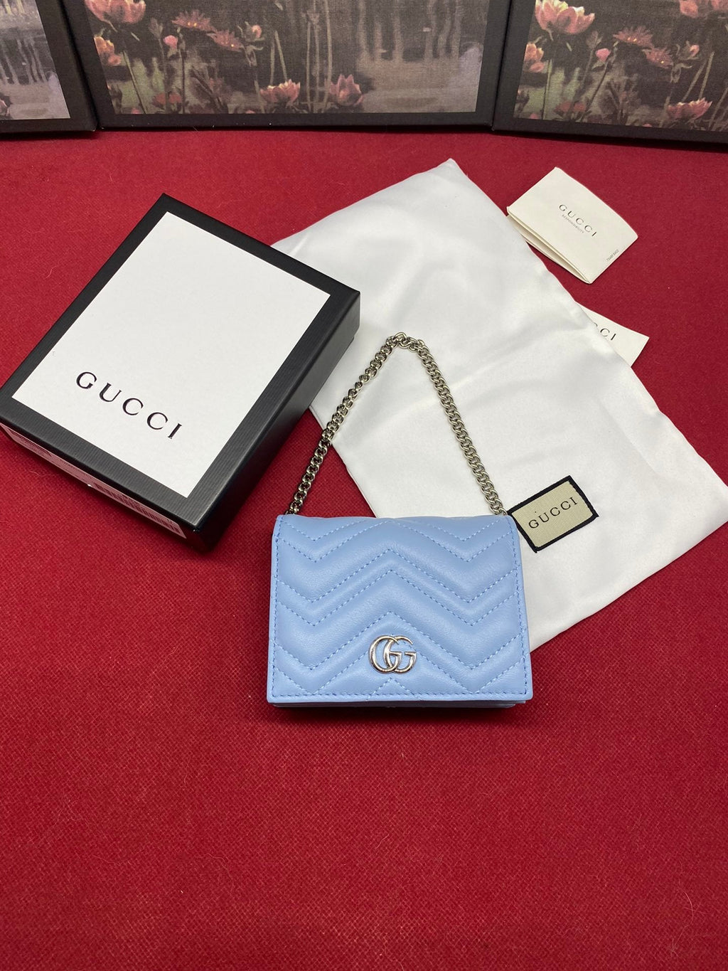 Gucci Blue Crossbody Bag 11cm