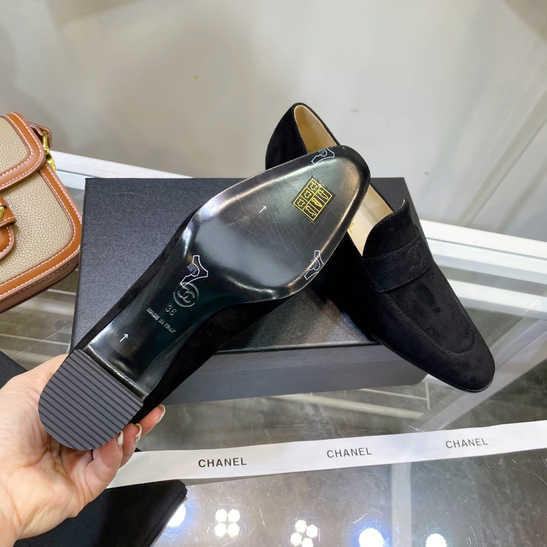 Chanel Loafers Black