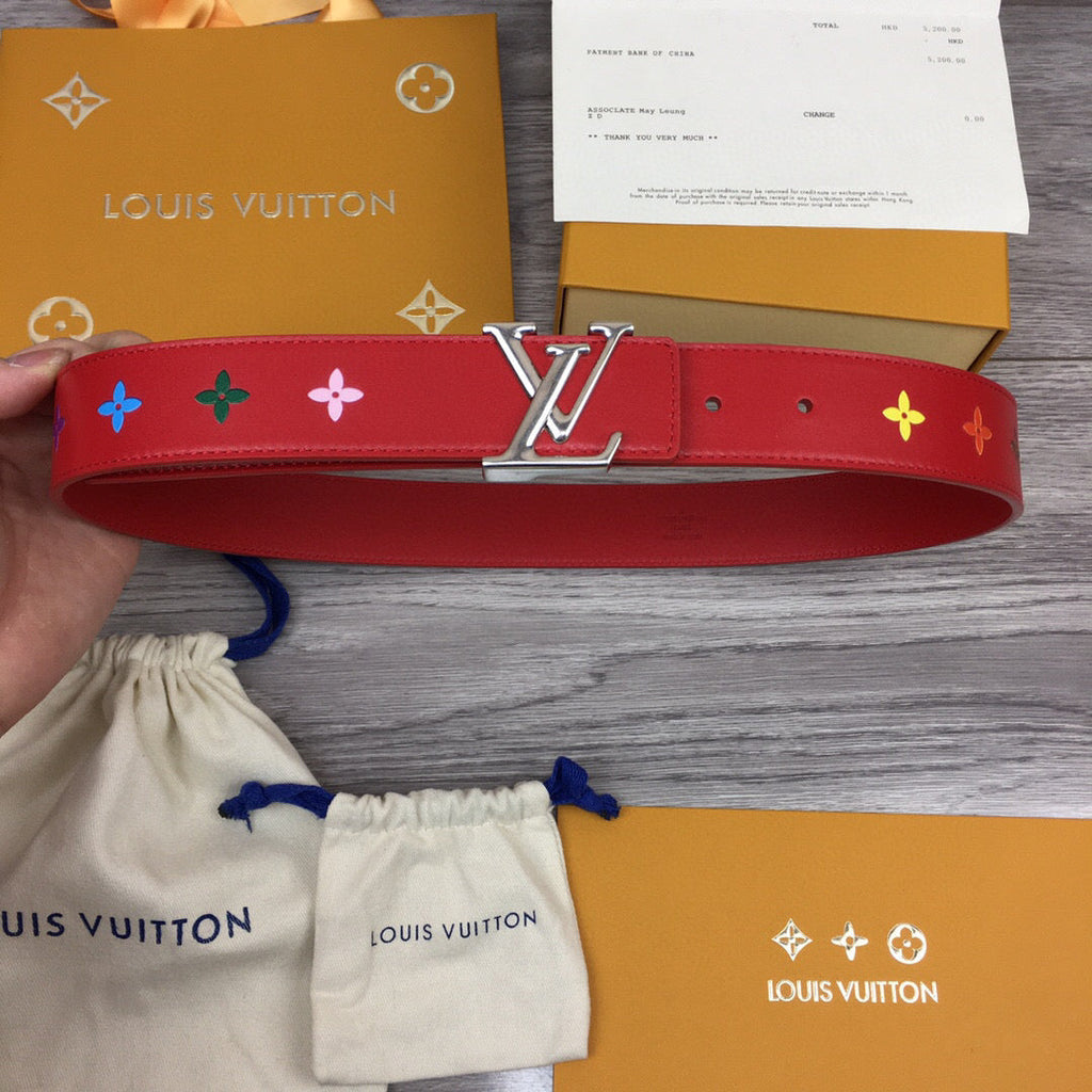 Louis Vuitton Iconic Belt Red