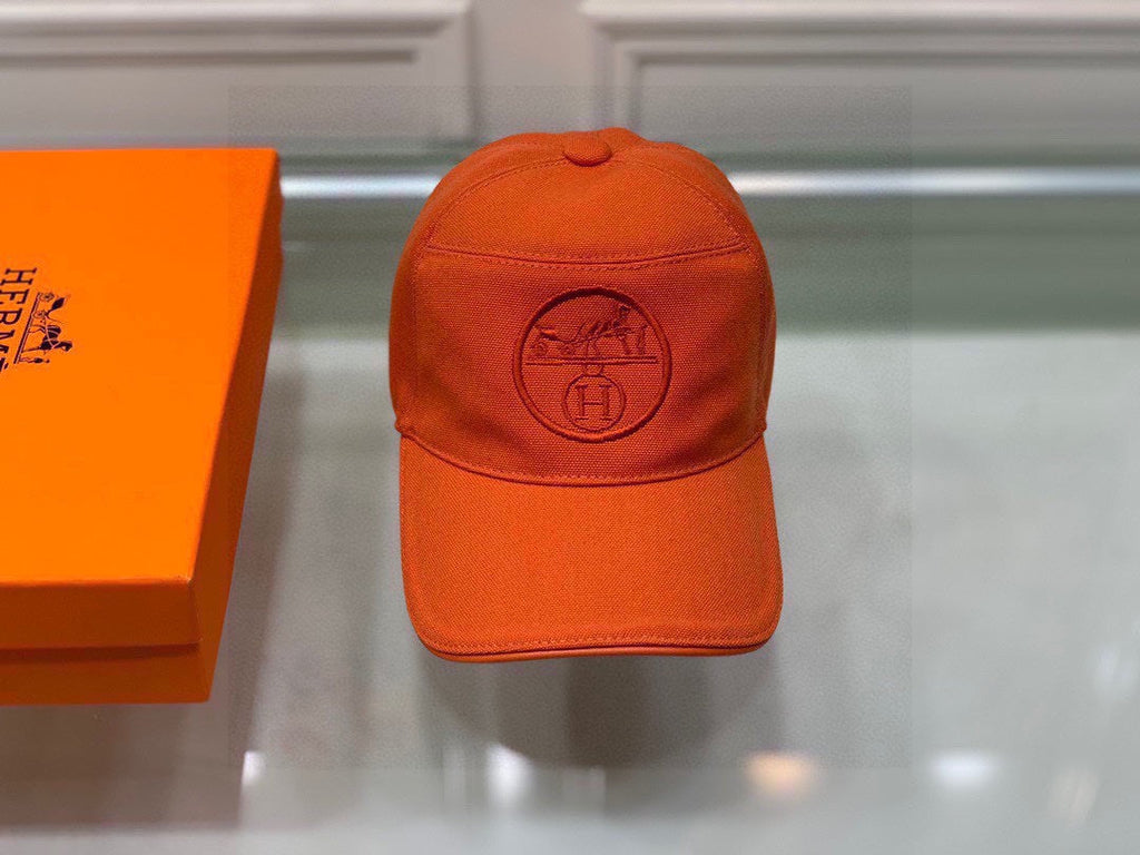 Hermes Davis H Primavera Cap Orange