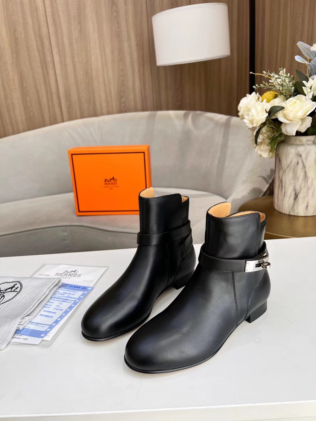 Hermes Neo Ankle Boot Black