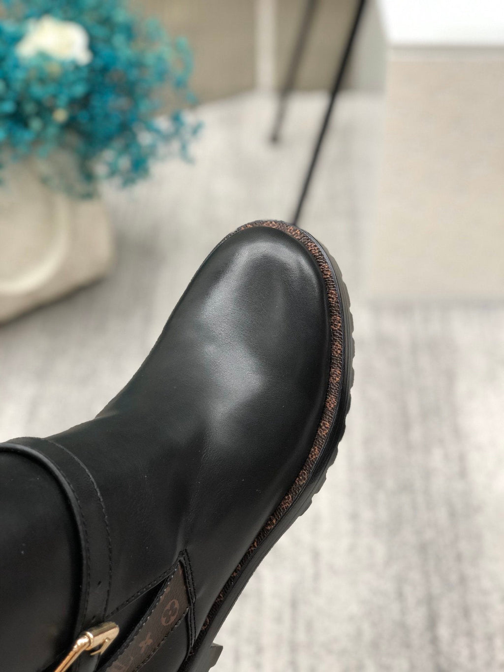 Louis Vuitton Discovery Flat Ankle Boot Black