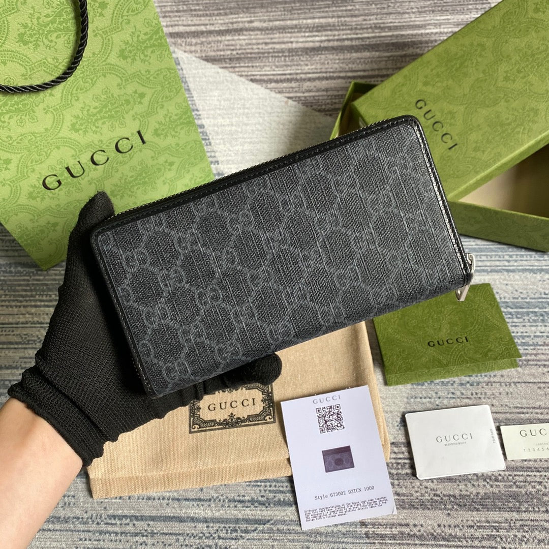 Gucci Ophidia GG Zip Around Wallet 19cm