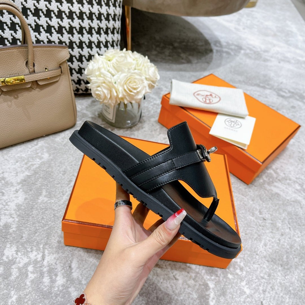 Hermes Elixir Sandal Black