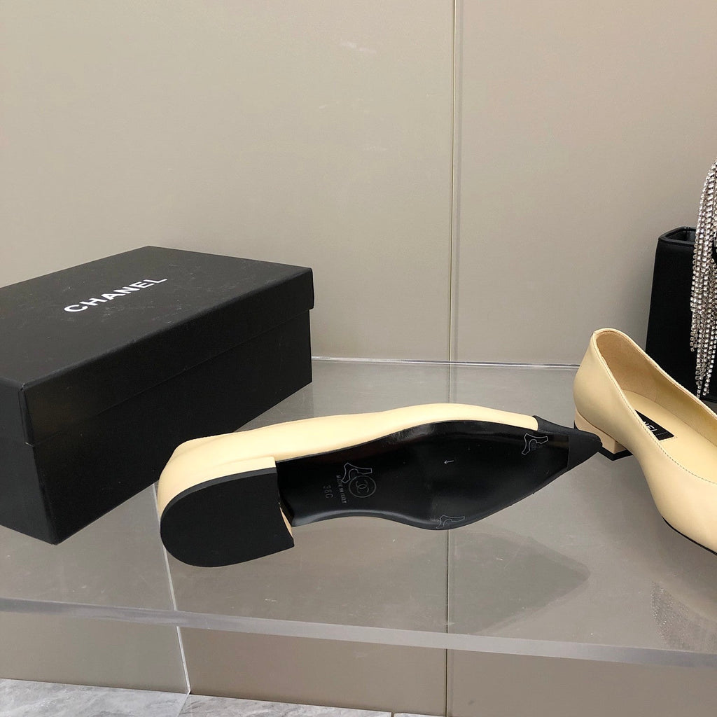 Chanel Flats Beige