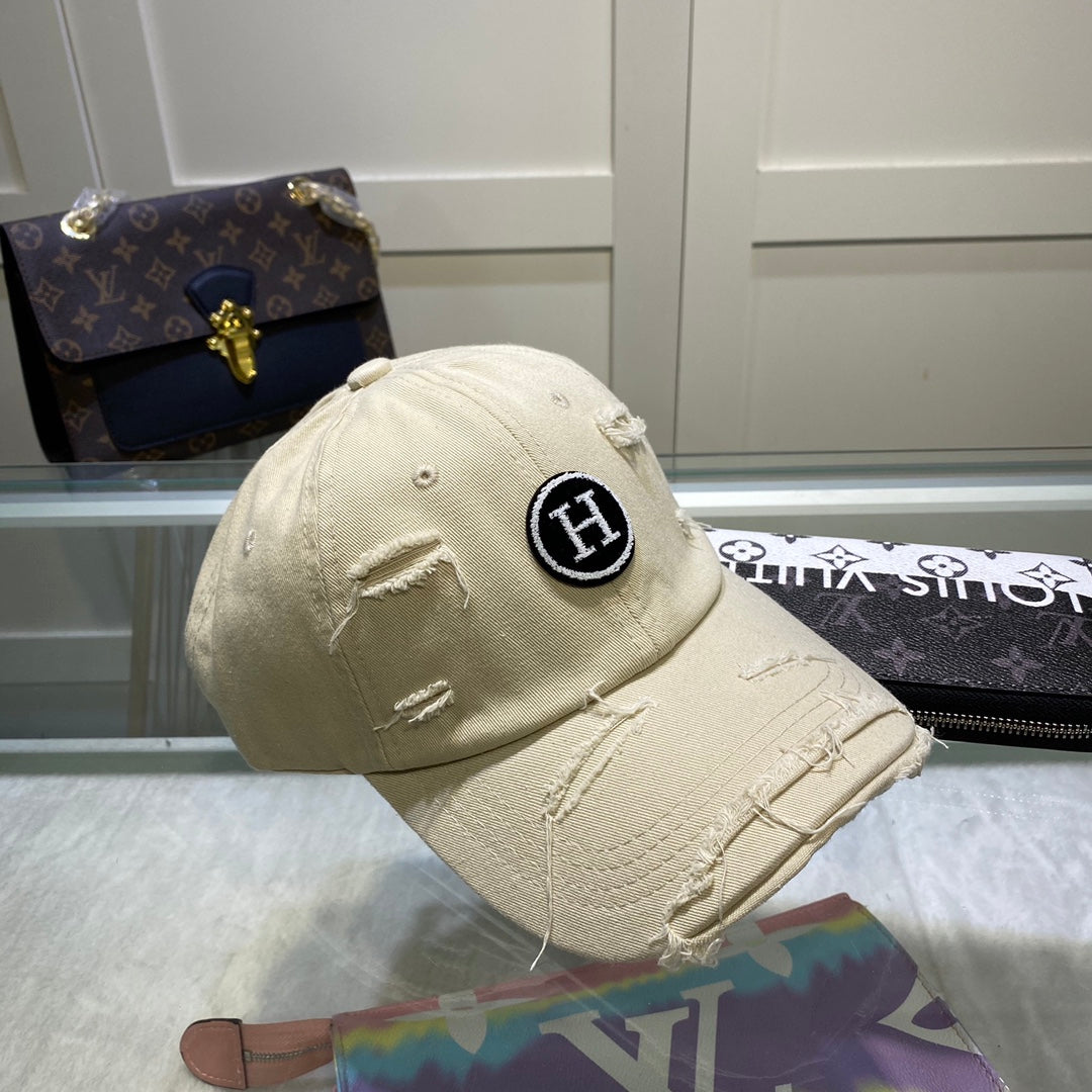 Hermes Davis H Primavera Cap Beige