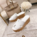 Hermes Eze 30 Sandal White