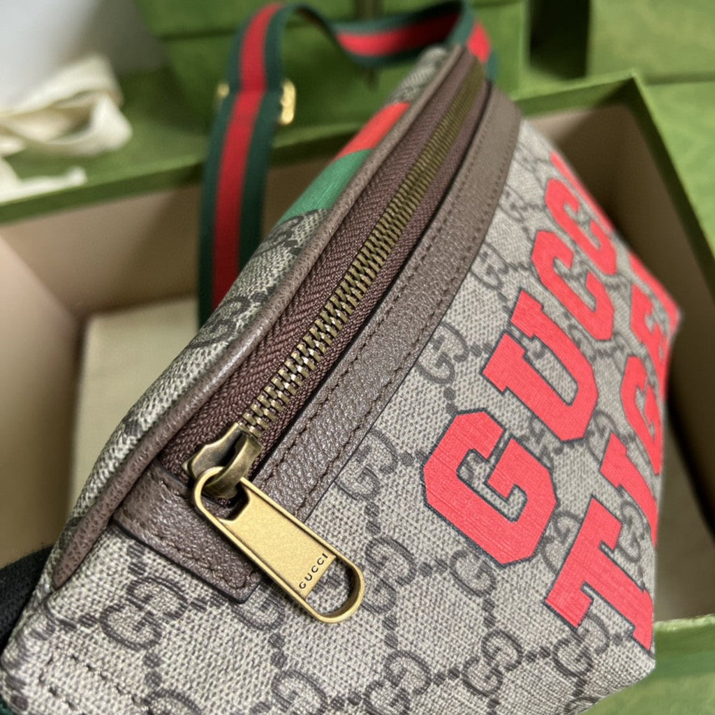 Gucci Tiger GG Belt Bag 23cm Brown
