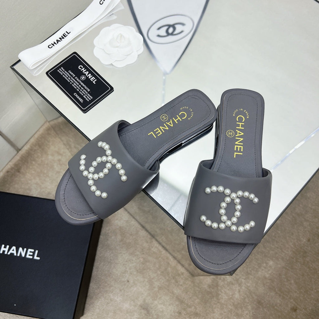 Chanel Sandals Grey