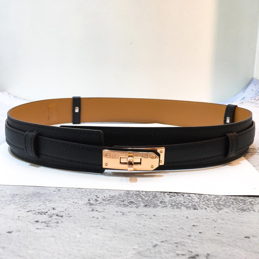 Hermes Kelly Belt Black