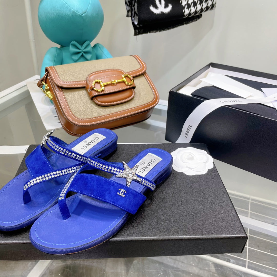Chanel Sandals Blue