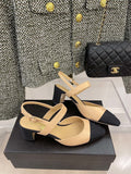 Chanel Sling Back Beige