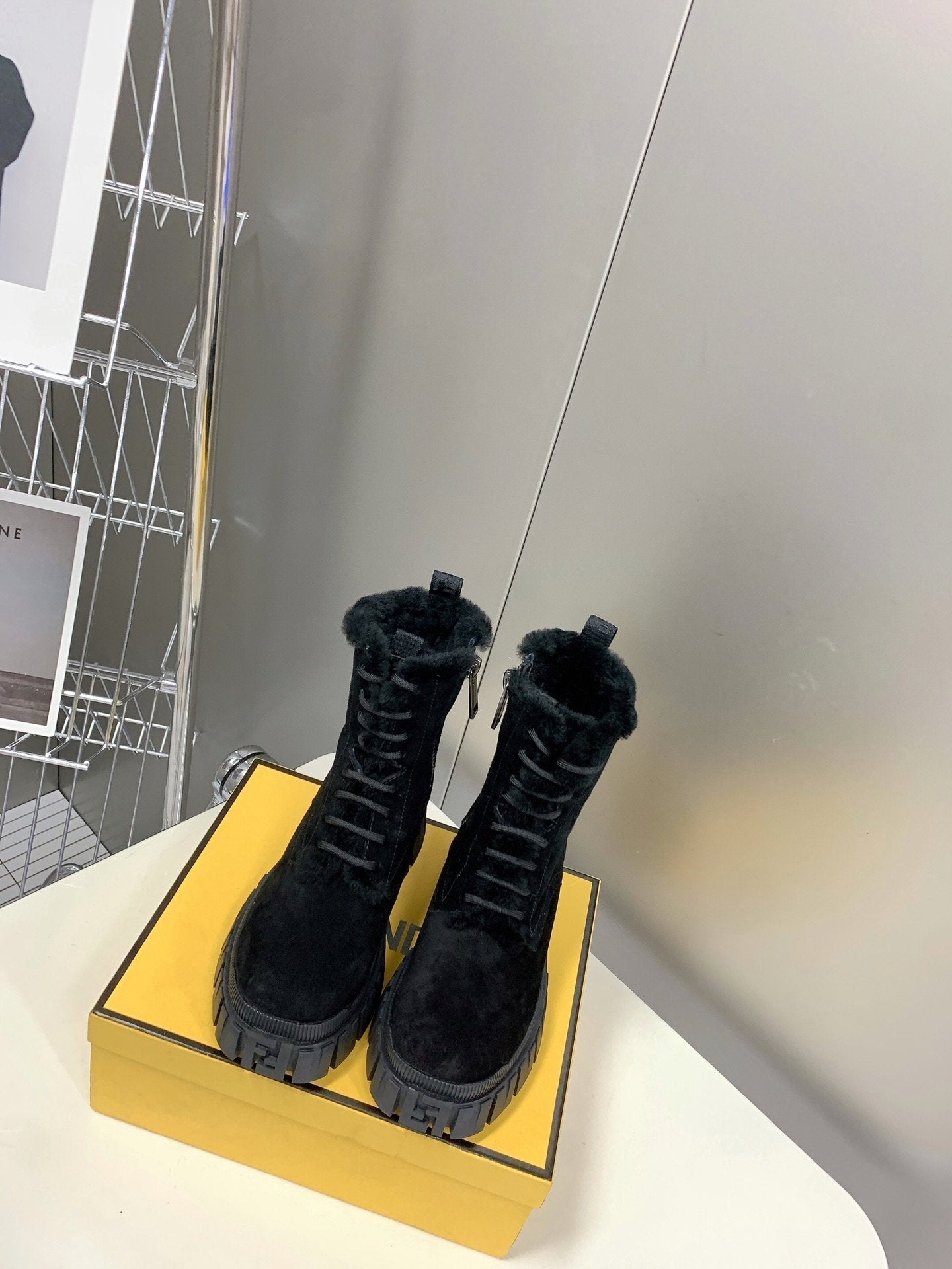 Fendi Signature Boots Black