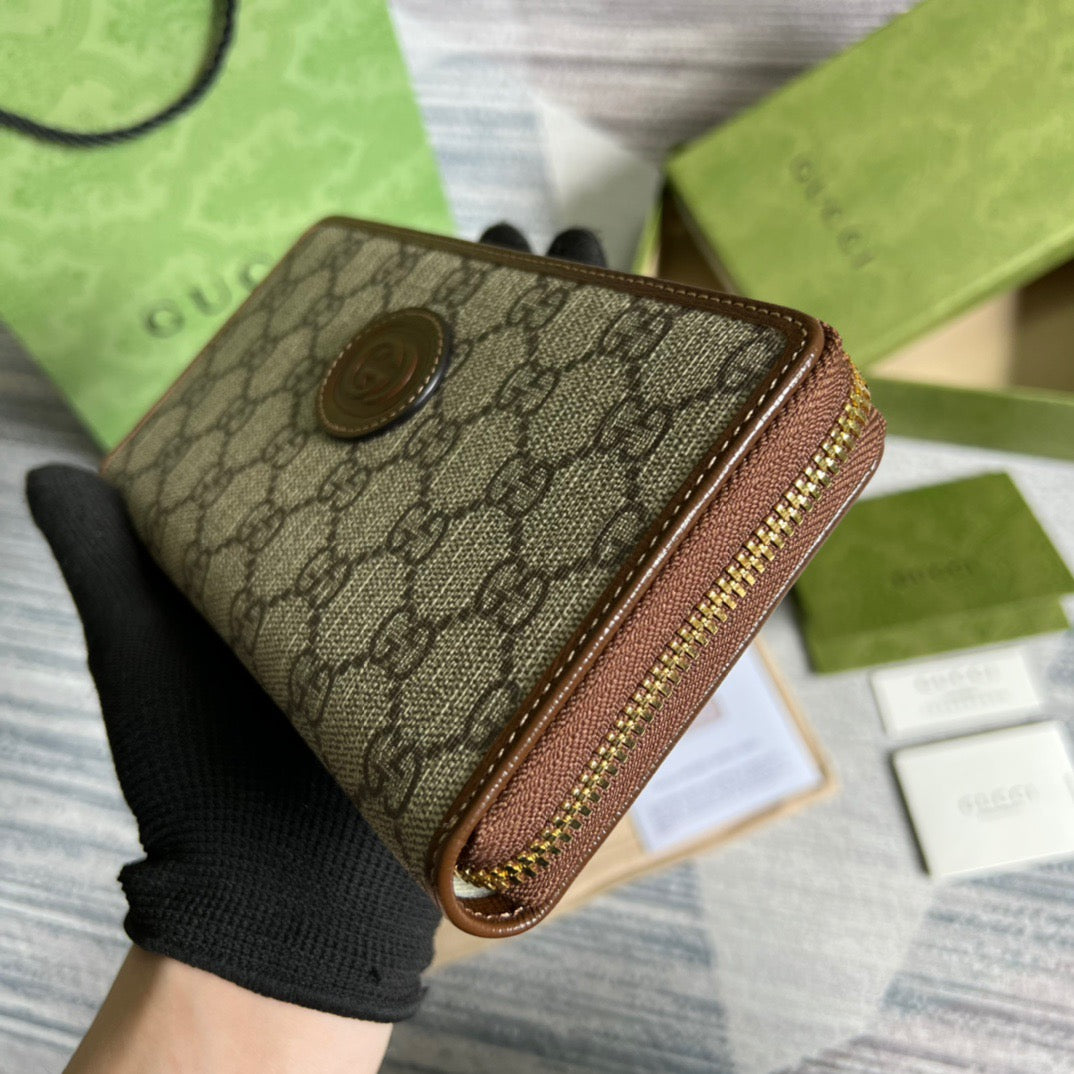 Gucci Ophidia GG Zip Around Wallet 19cm