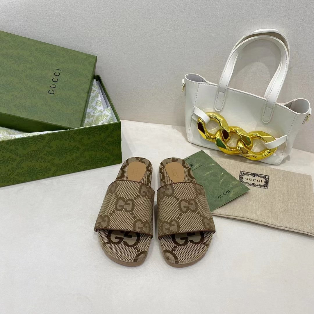 Gucci Platform Slide Sandal Brown
