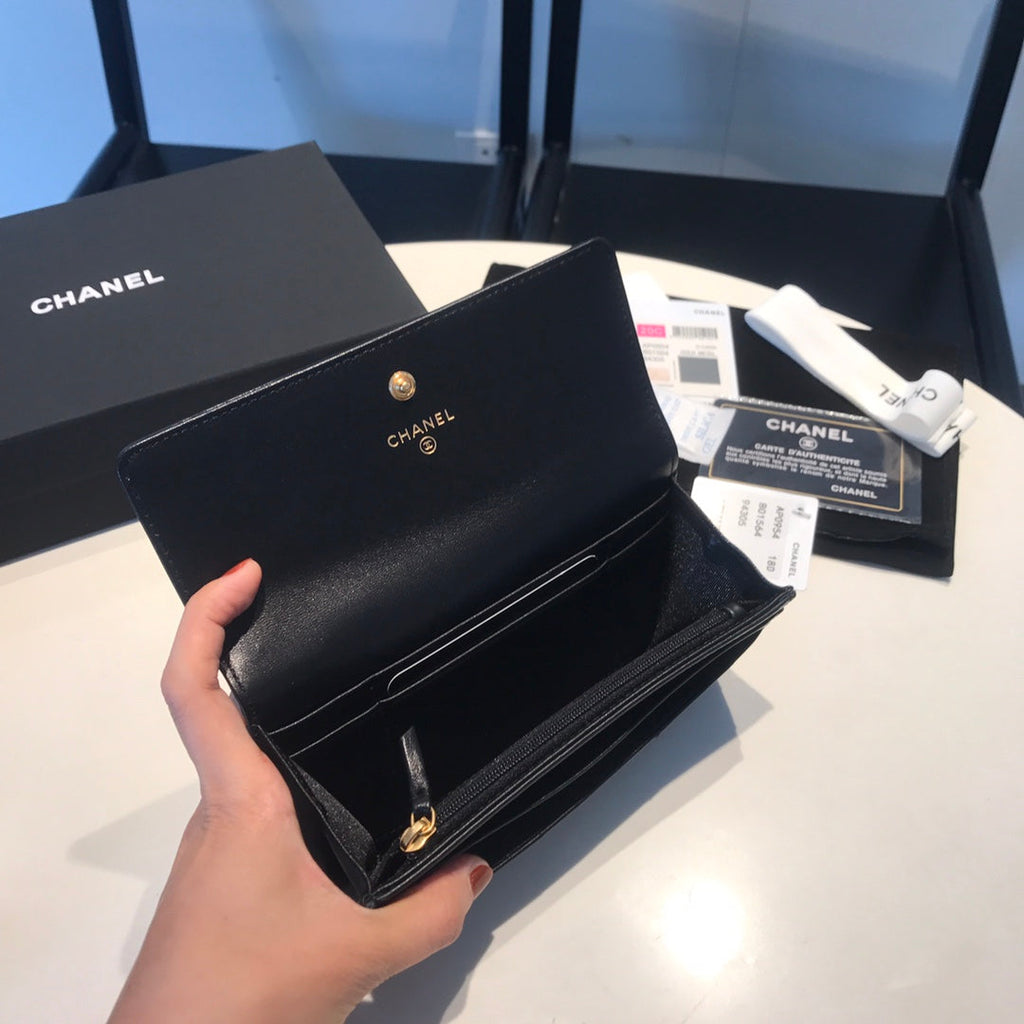 CO-CO Chanel Long Wallet 17cm