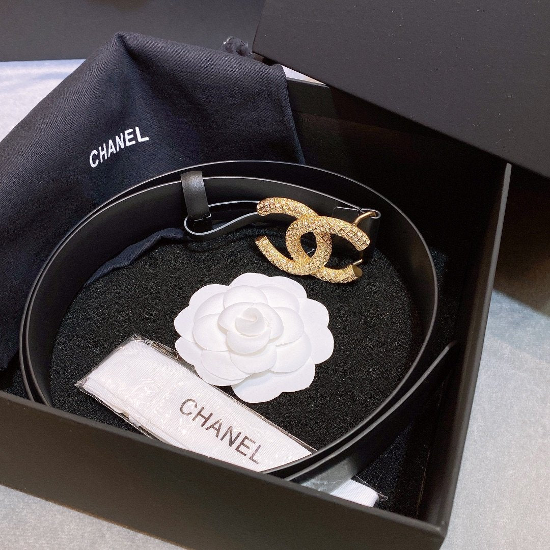 Chanel Belt With Double C Buckle
