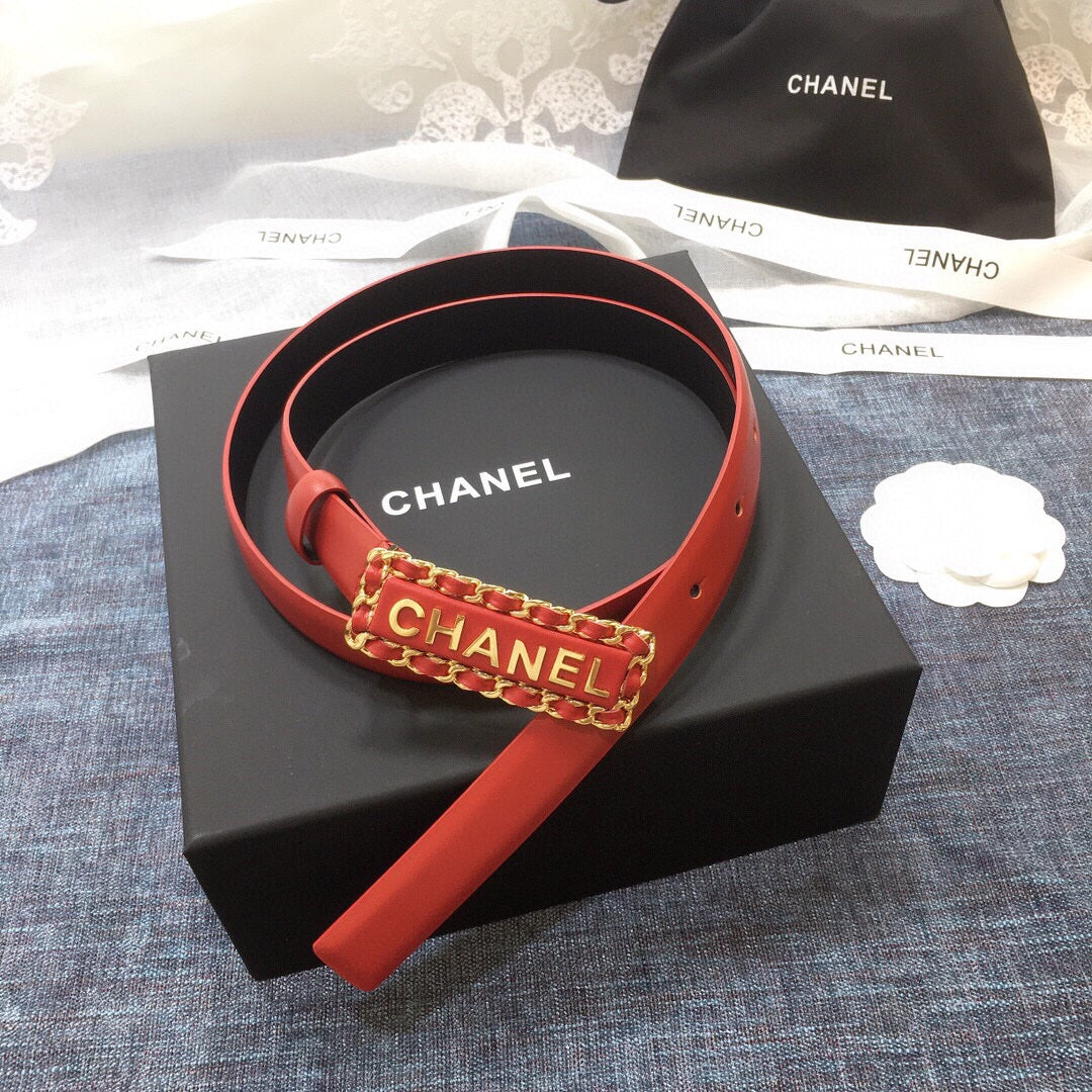 Chanel Belt With Double C Buckle
