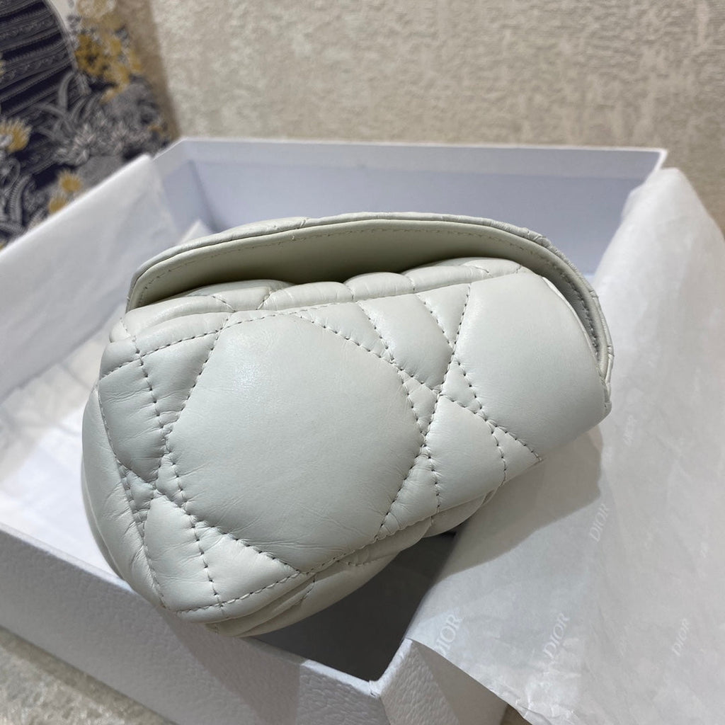 Christian Dior Mini Caro Bag 20cm White