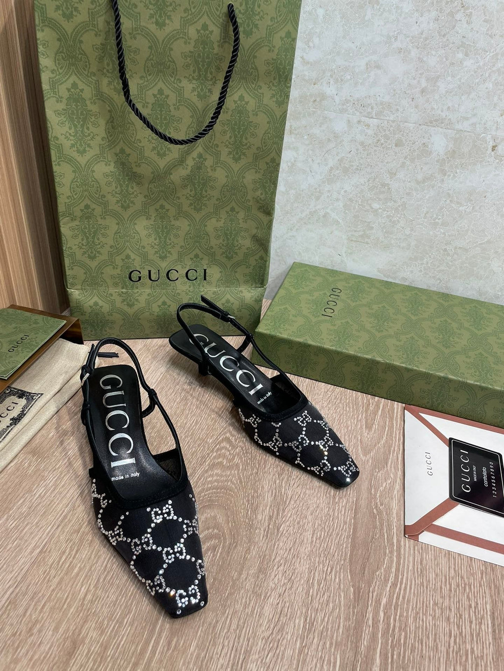 Gucci Balenciaga The Hacker Project Square Knife Pump Black