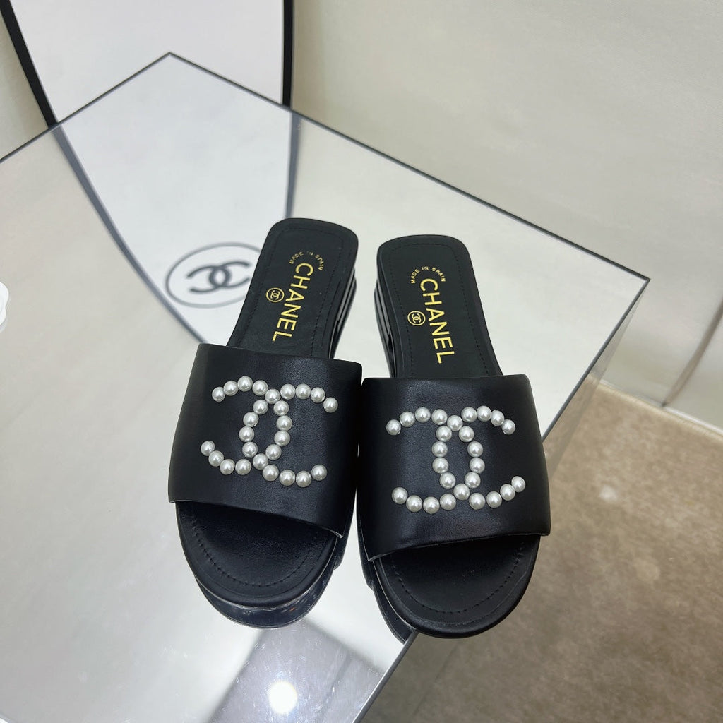 Chanel Sandals Black