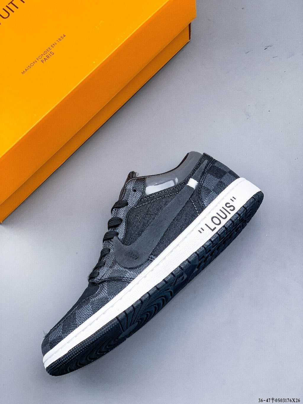 Louis Vuitton and Nike Air Force 1